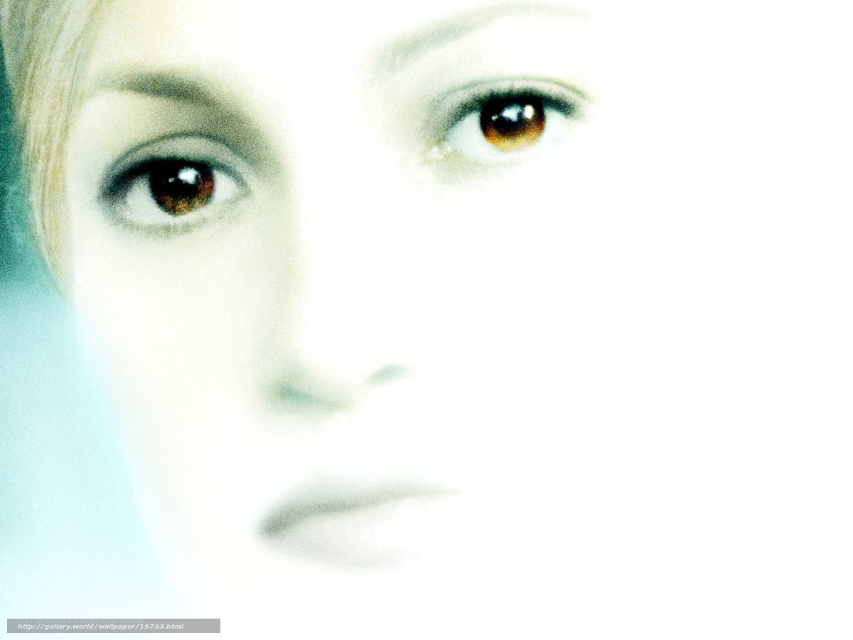 close-up of a woman's eyes