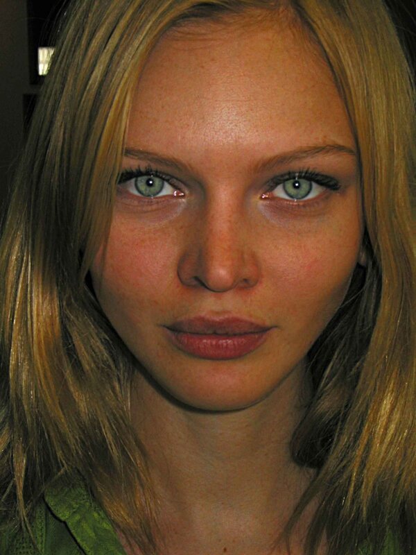 close-up of a woman's face