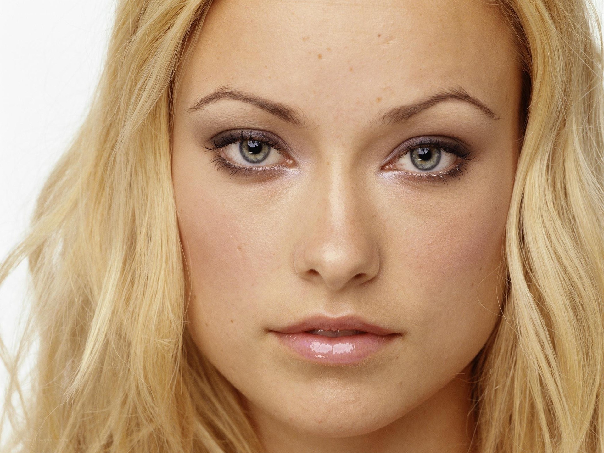 close-up of a woman's face