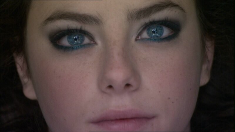 close-up of a woman's face