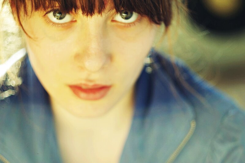 close-up of a woman's face