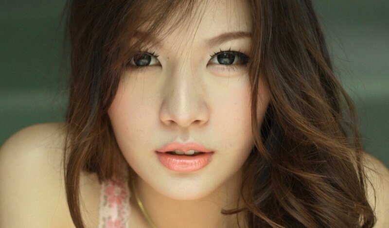 close-up of a woman's face