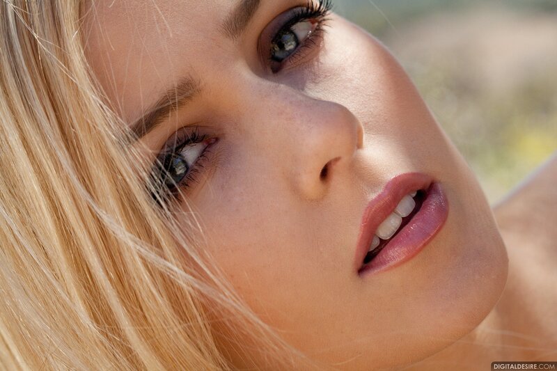 close-up of a woman's face