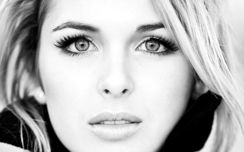 close-up of a woman's face