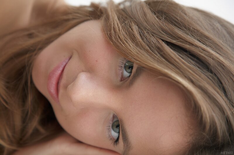 close-up of a woman's face