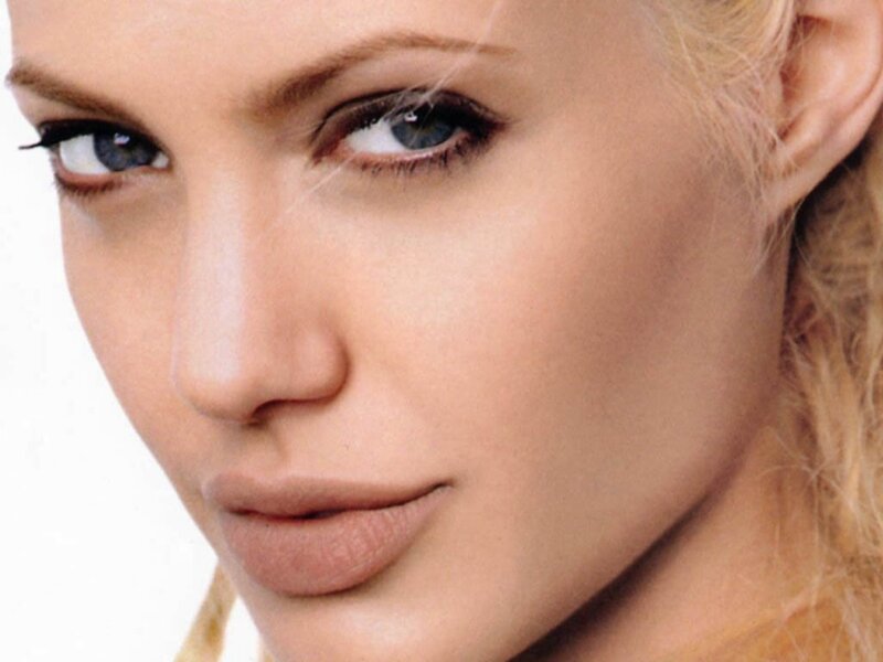 close-up of a woman's face