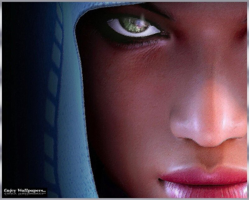 close-up of a woman's face