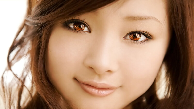 close-up of a woman's face