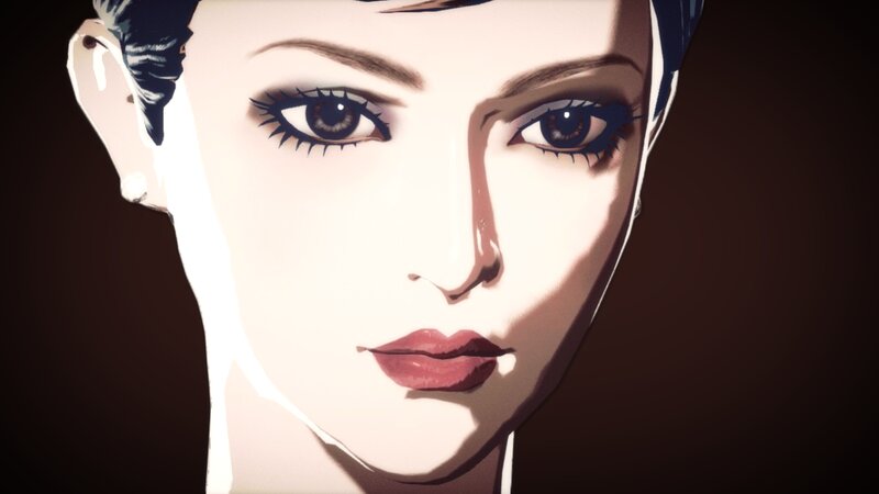 Close-up of a Woman's Face — White, Dramatic