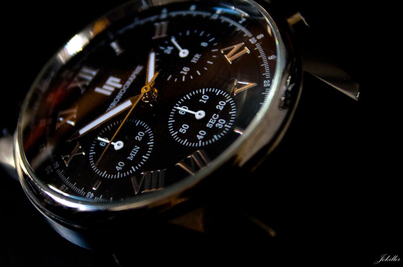 close-up of a wristwatch