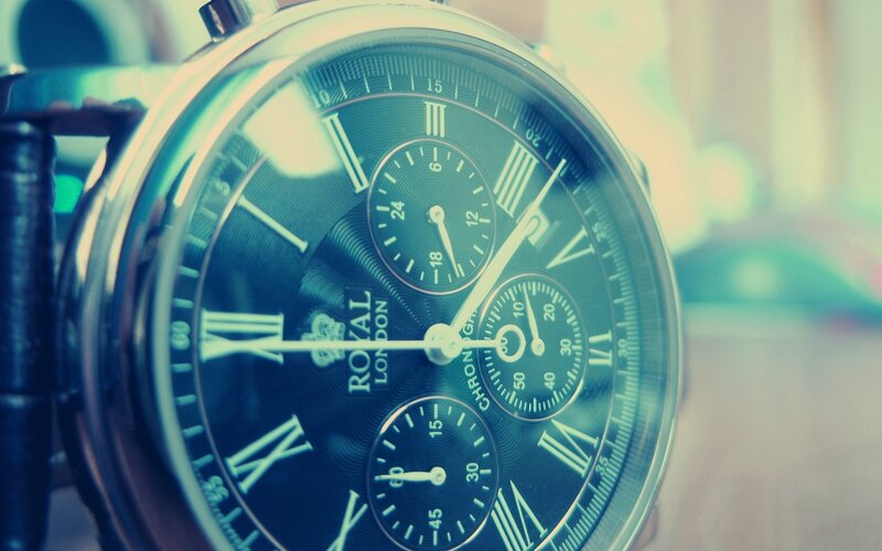 close-up of a wristwatch