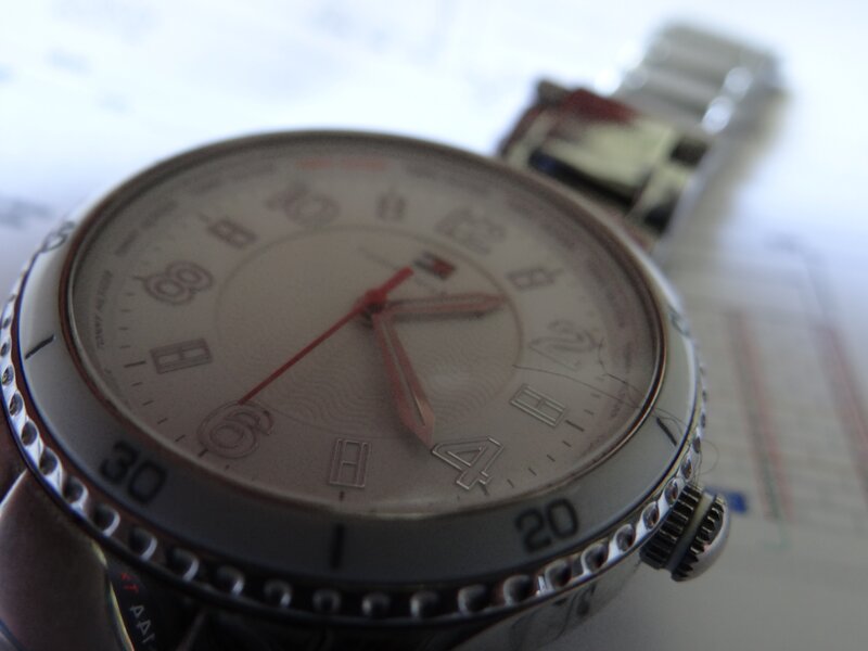 close-up of a wristwatch