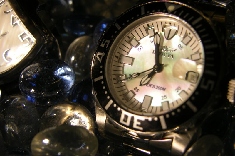 Close-up of a wristwatch