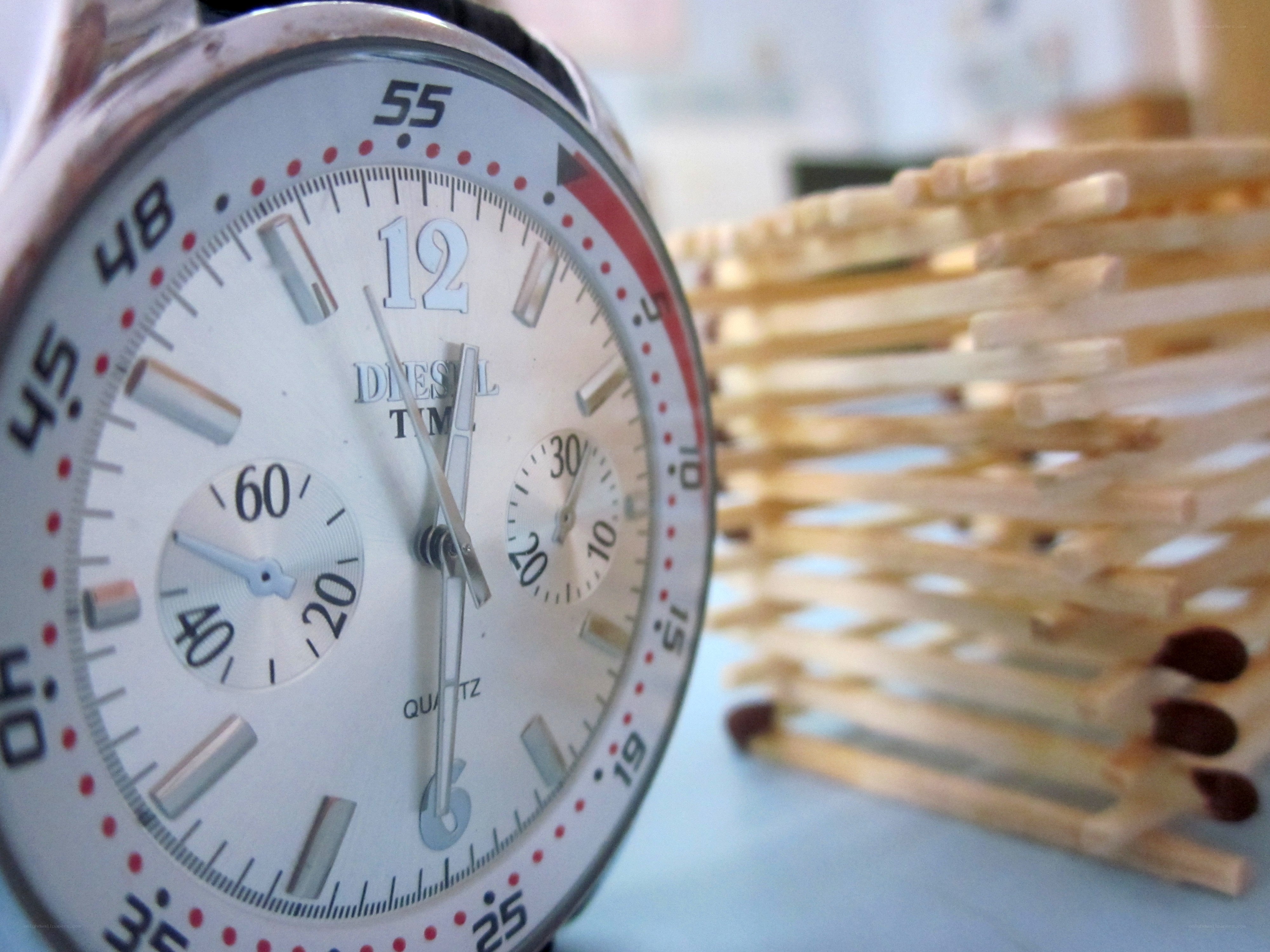 close-up of a wristwatch