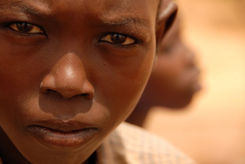 close-up of a young boy