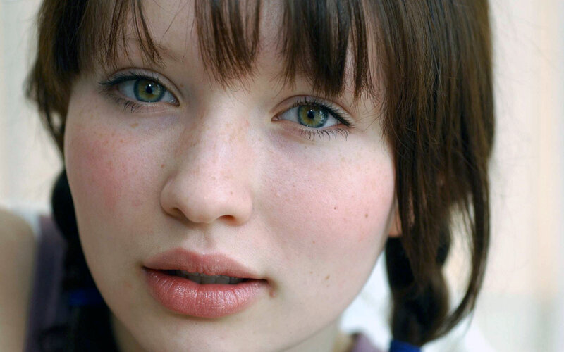 close-up of a young girl