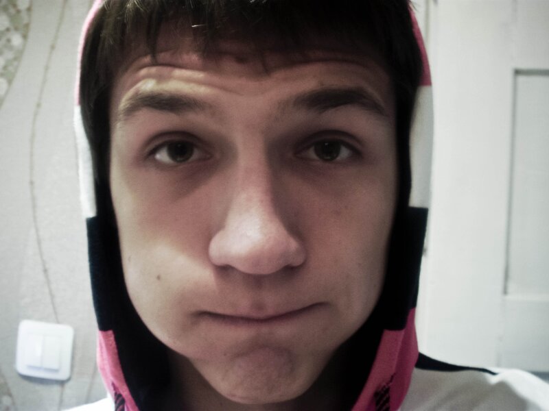 close-up of a young man