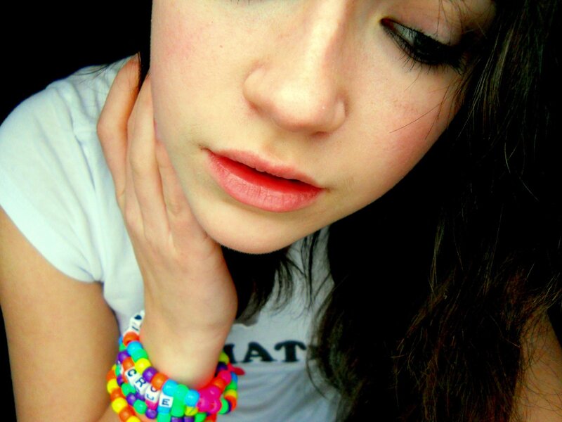 close-up of a young woman