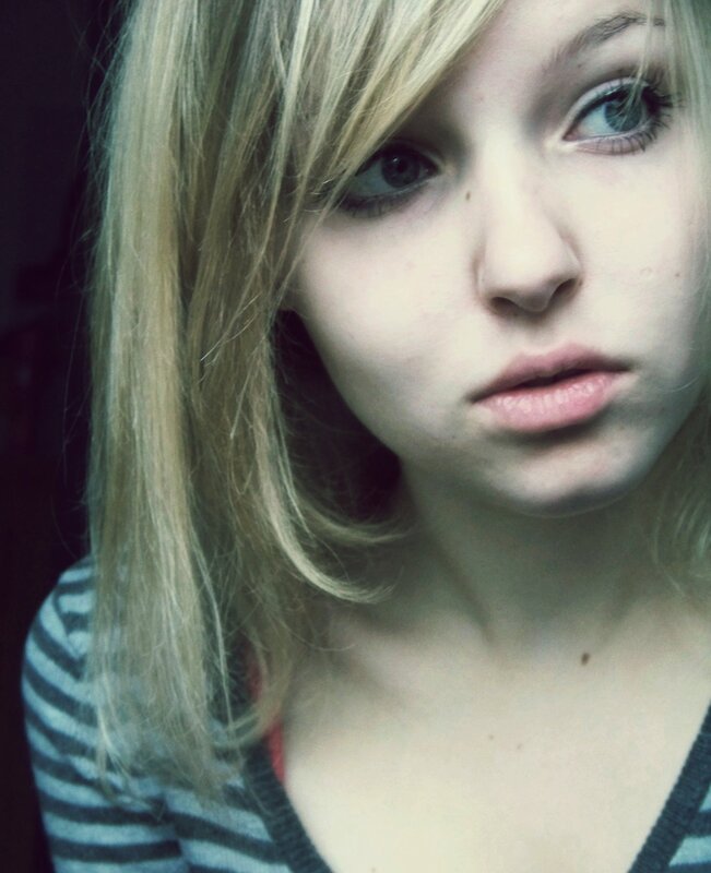 close-up of a young woman