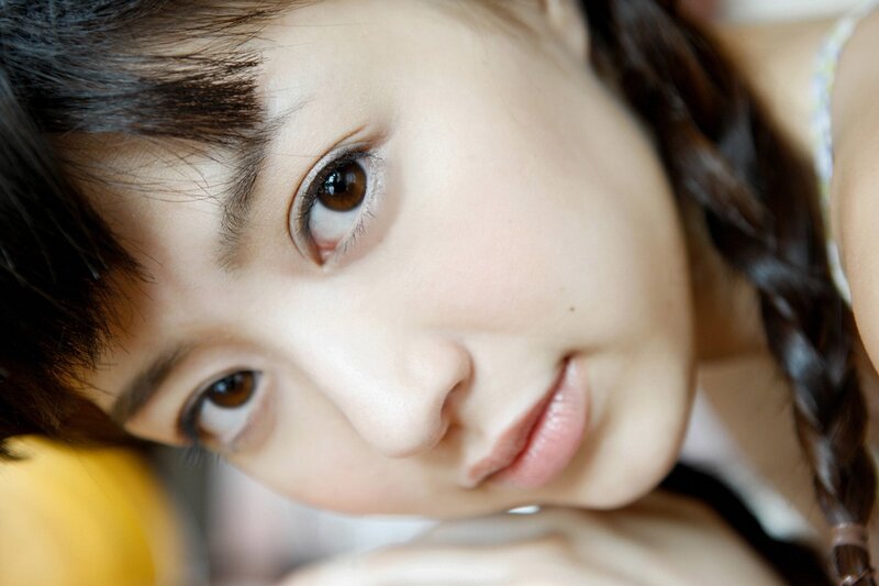 close-up of a young woman