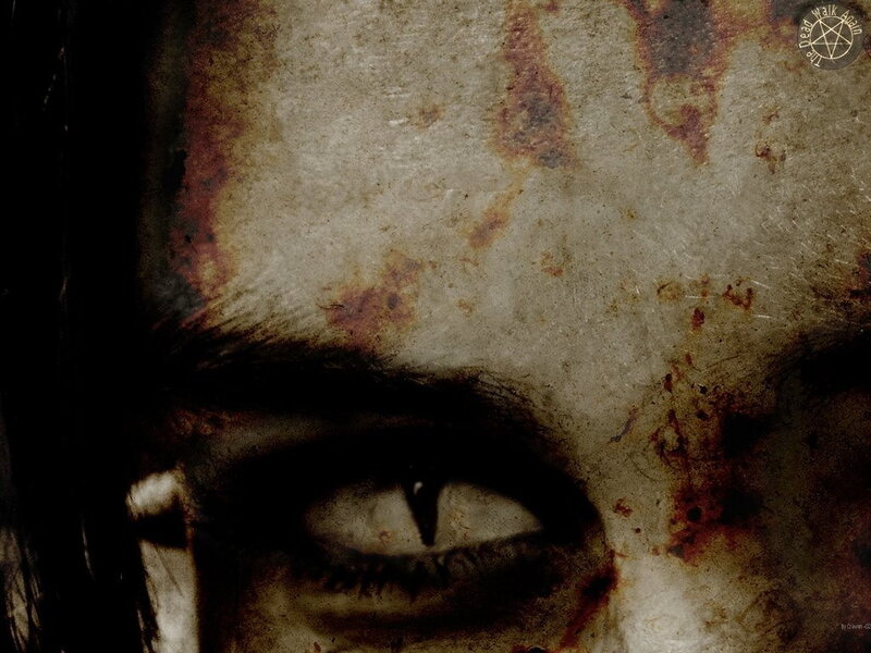 close-up of a zombie eye