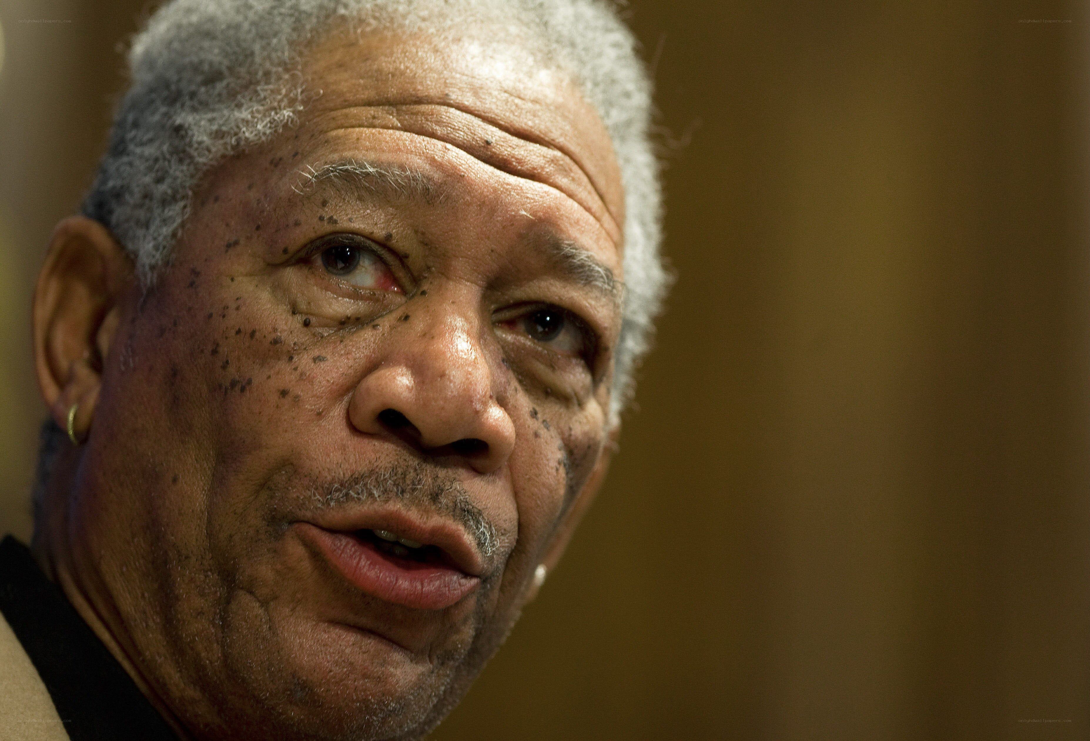 close-up of actor morgan freeman
