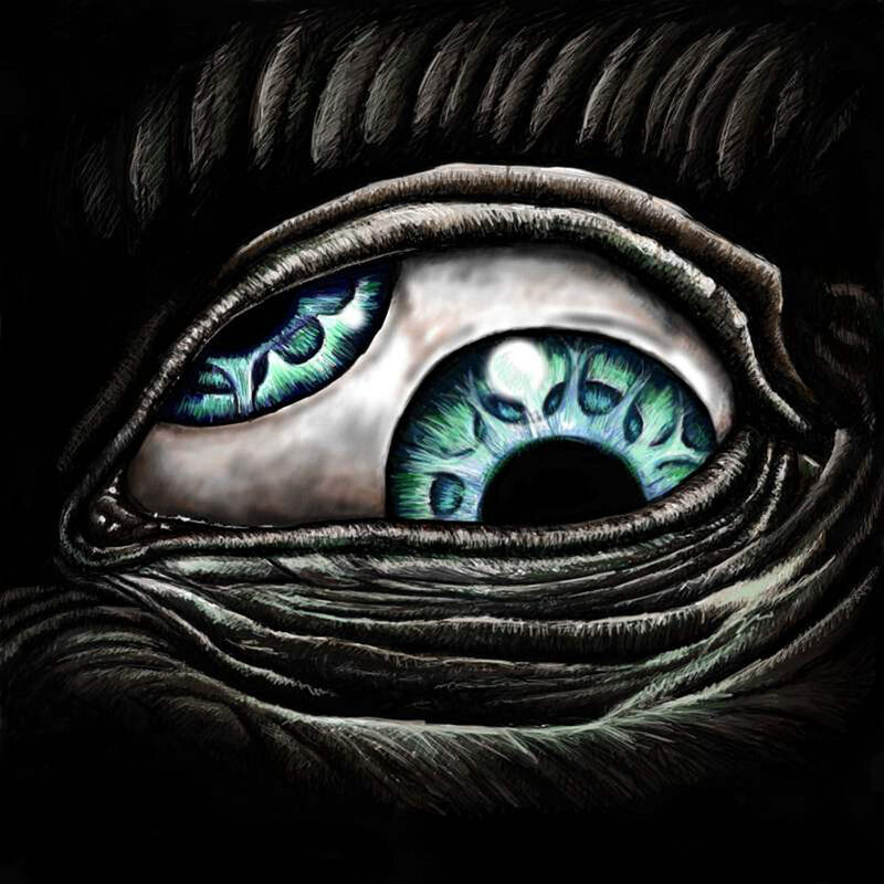 Close-up of Alien Eye — Black