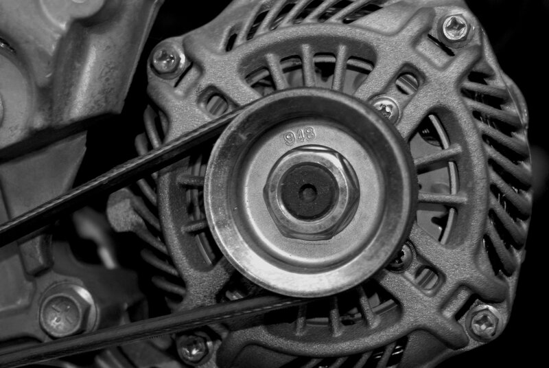Close-up of Alternator