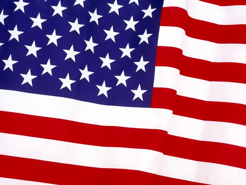 Close-up of American flag