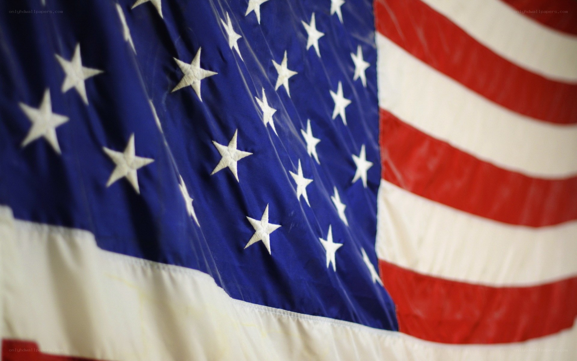 Close-up of American flag
