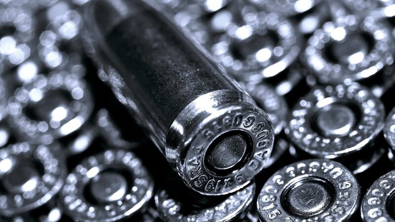 Close-up of ammunition casings