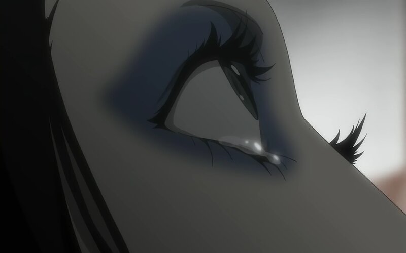 close-up of an anime eye