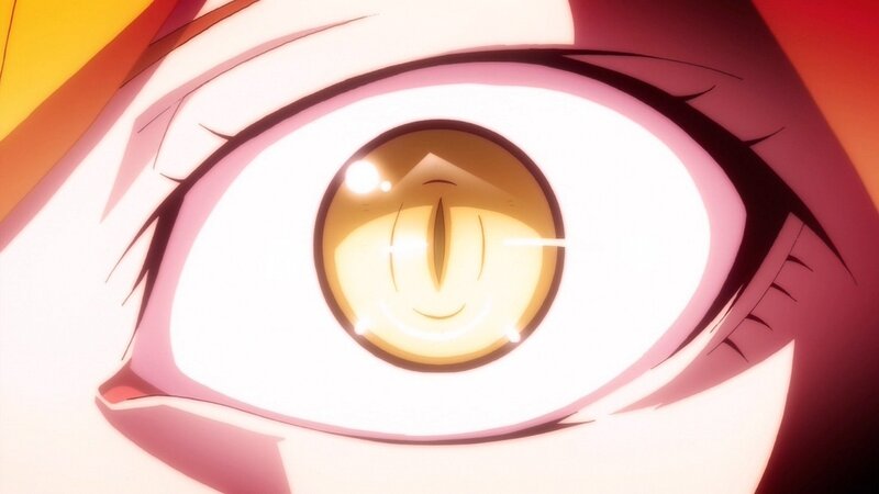 close-up of an anime eye