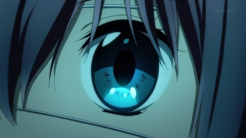 Close-up of an Anime Eye — Blue, Dramatic