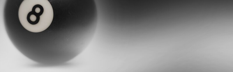 Close-up of an eight ball