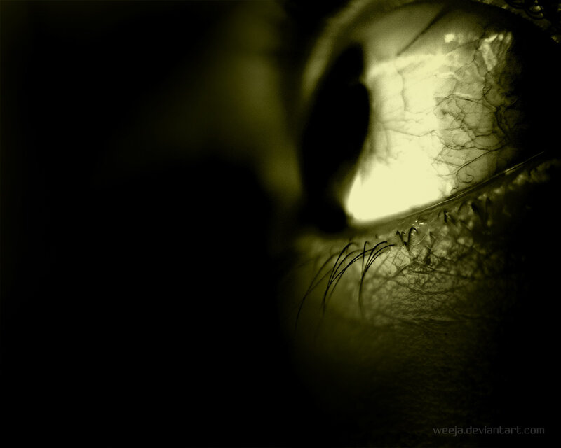 Close-up of an Eye — Black, Dramatic, Photograph