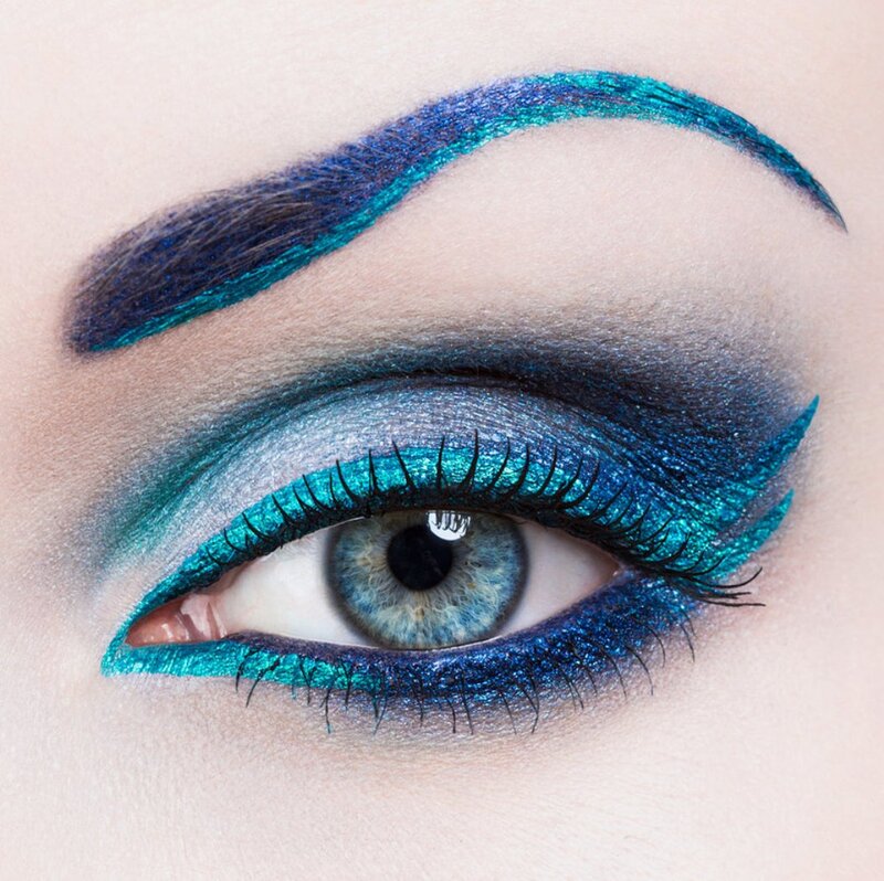 Close-up of an Eye — Blue, Dramatic, Photograph, Eyeshadow