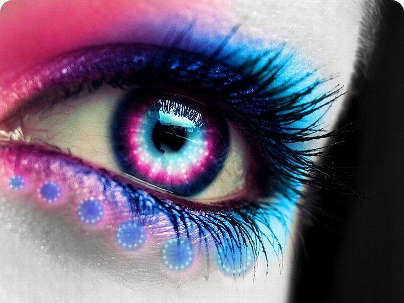 Close-up of an Eye — Blue, Dramatic