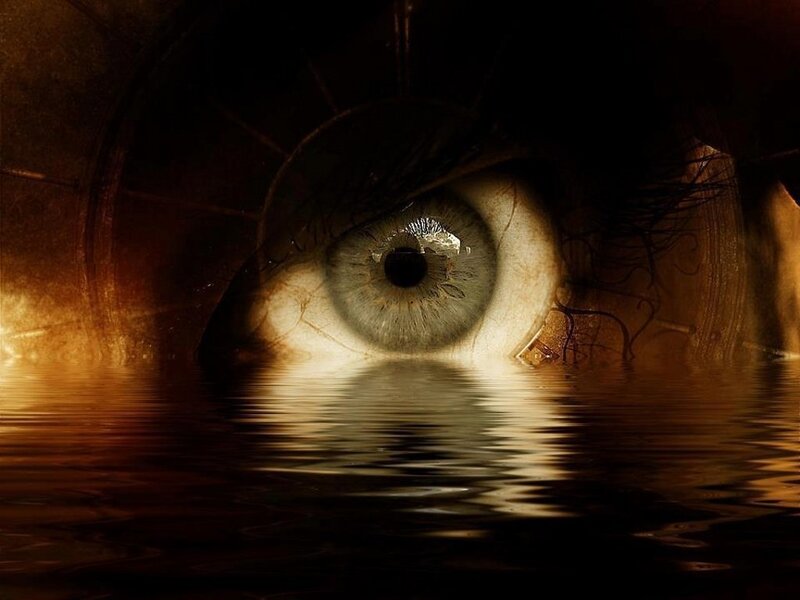 Close-up of an Eye — Brown, Dramatic