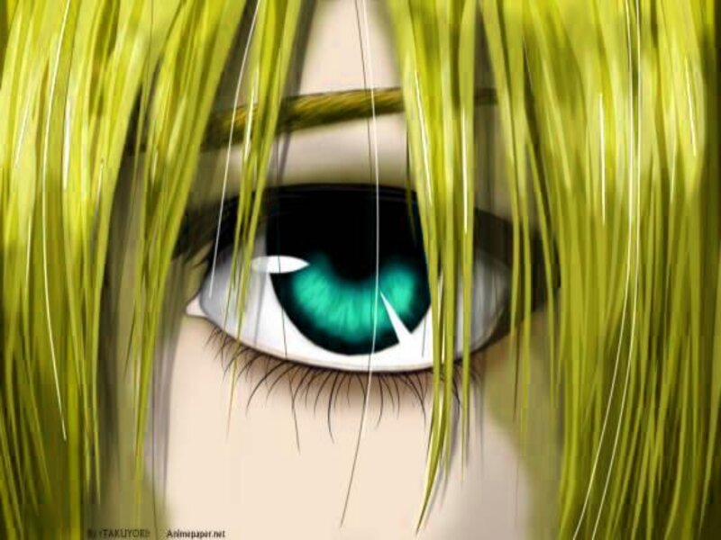 Close-up of an Eye — Green, Dramatic, Anime