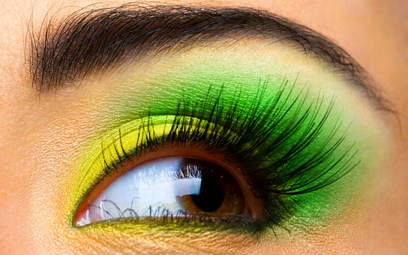Close-up of an Eye — Green, Dramatic, Photograph, Eyelashes, Eyebrow