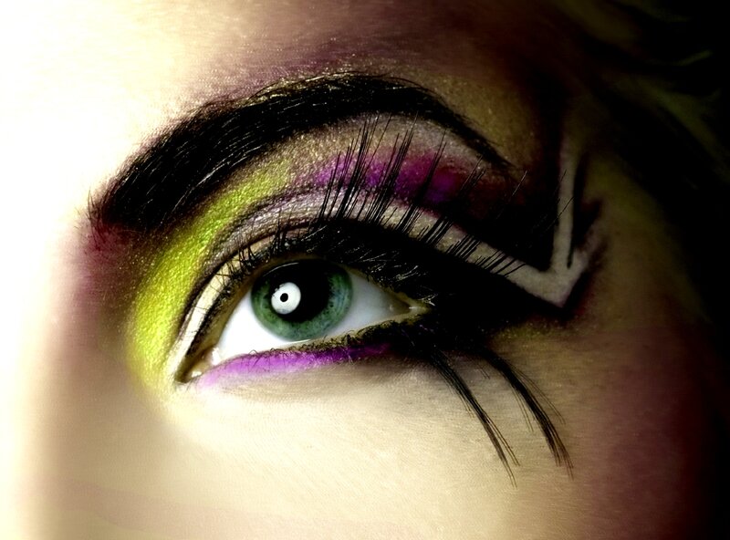 Close-up of an Eye — Green, Dramatic, Photograph