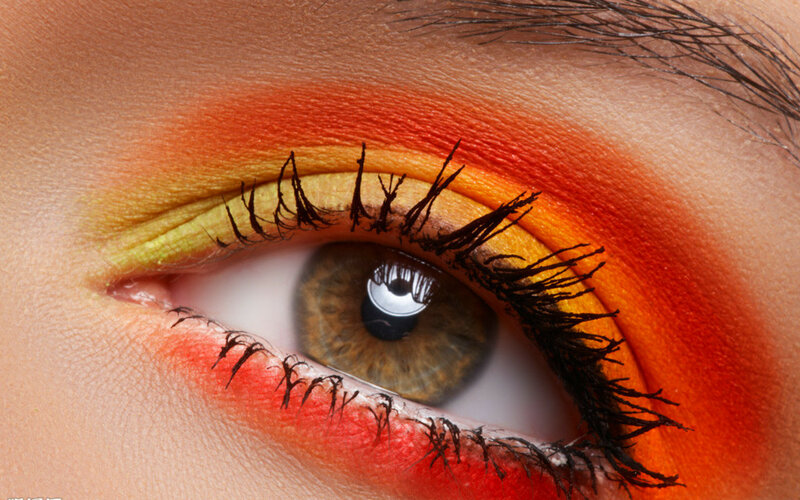 Close-up of an Eye — Orange