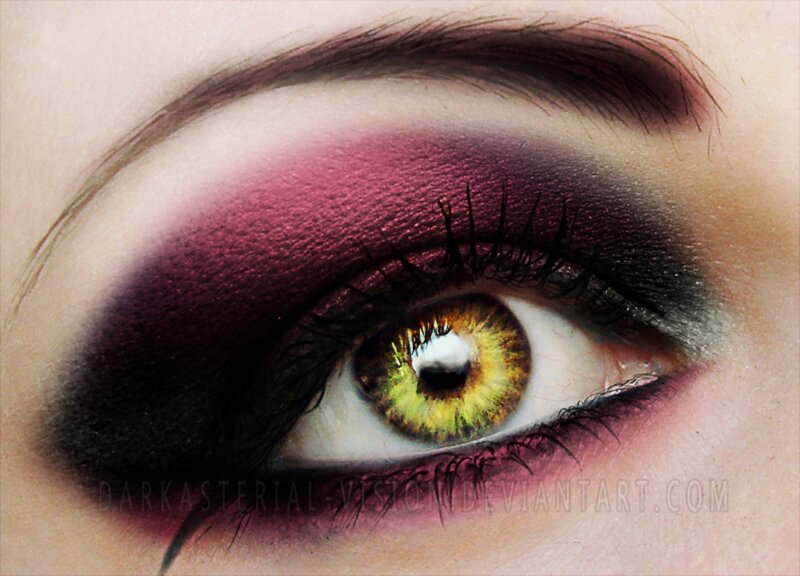 Close-up of an Eye — Purple, Dramatic, Digital Art, Eyeshadow