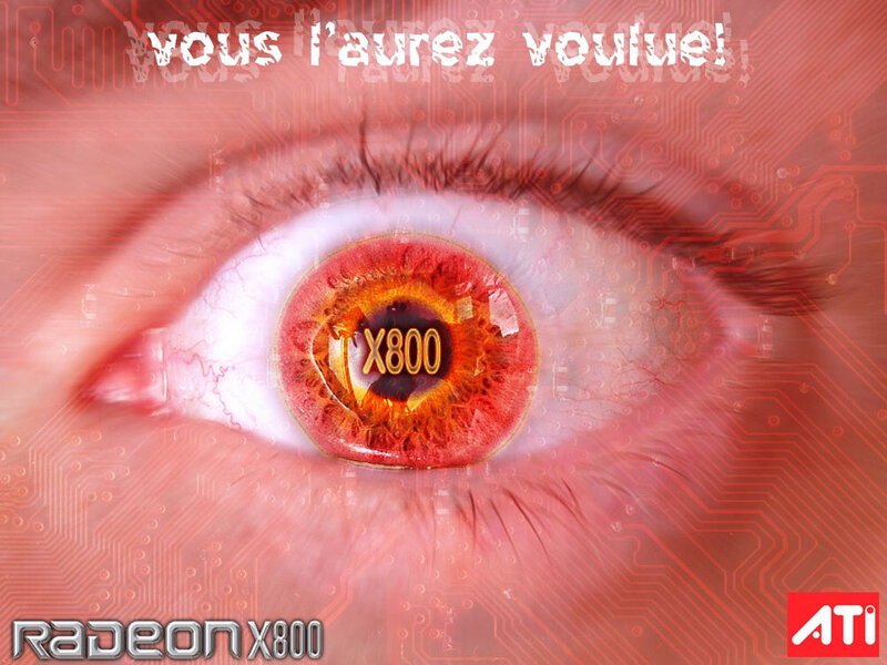 Close-up of an Eye — Red, Dramatic, Digital Art, Circuit Board Pattern