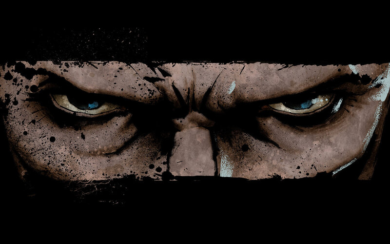 Close-up of Angry Eyes — Black