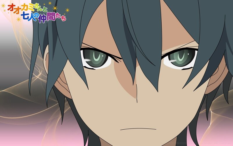 close-up of anime character