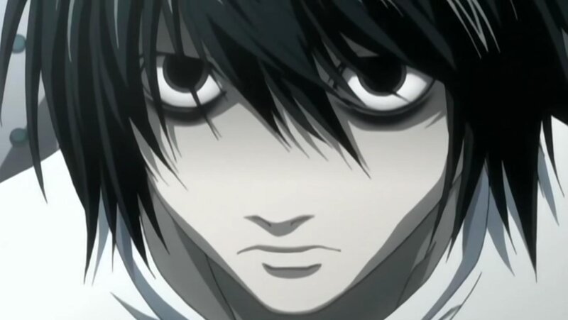 close-up of anime character