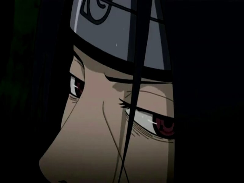 Close-up of Anime Character — Black, Dramatic