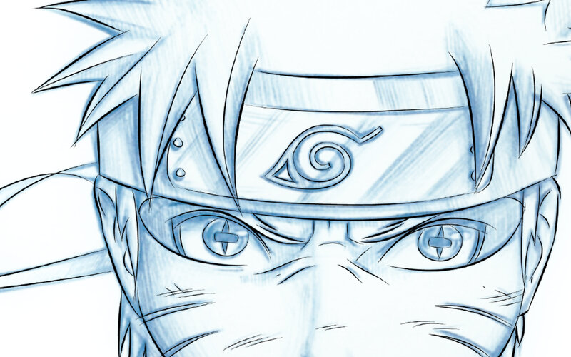 Close-up of Anime Character — Blue
